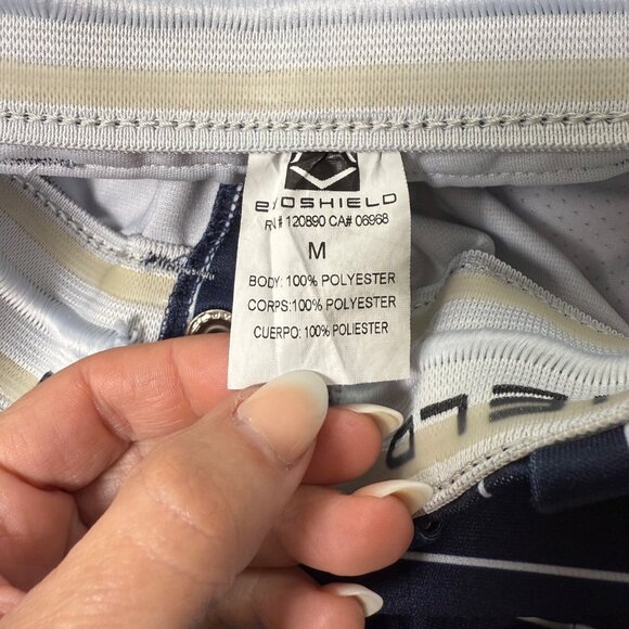 EvoShield Standout Pants Womens Sz M Navy/White Pinstripes Softball Grip Waist - Picture 7 of 8